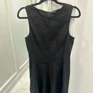 Theory Linen Sleeveless Dresses | SIZE 8 | BLACK